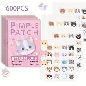 600 Cat Face Shape Pimple Patches Z240